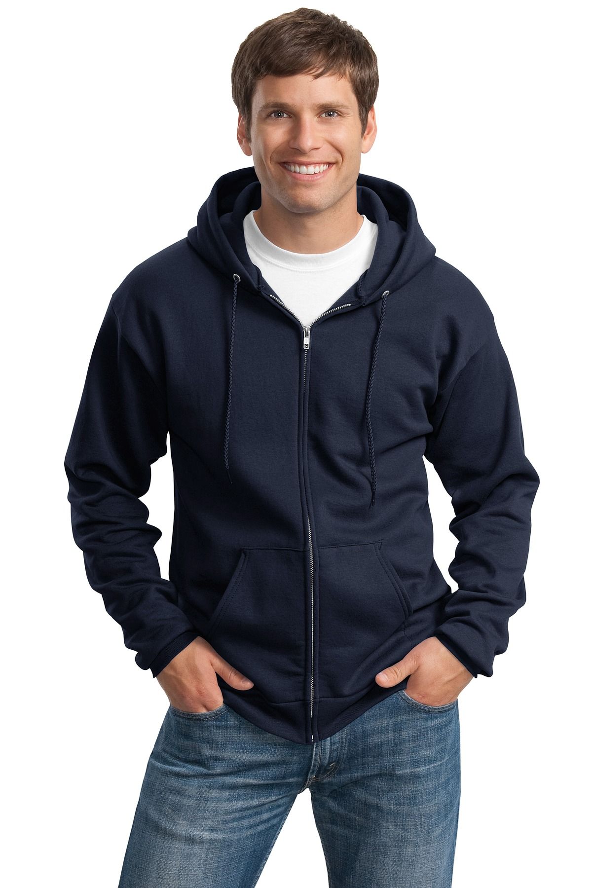 Port & Company Tall Essential Fleece Full-Zip Hooded Sweatshirt PC90ZHT