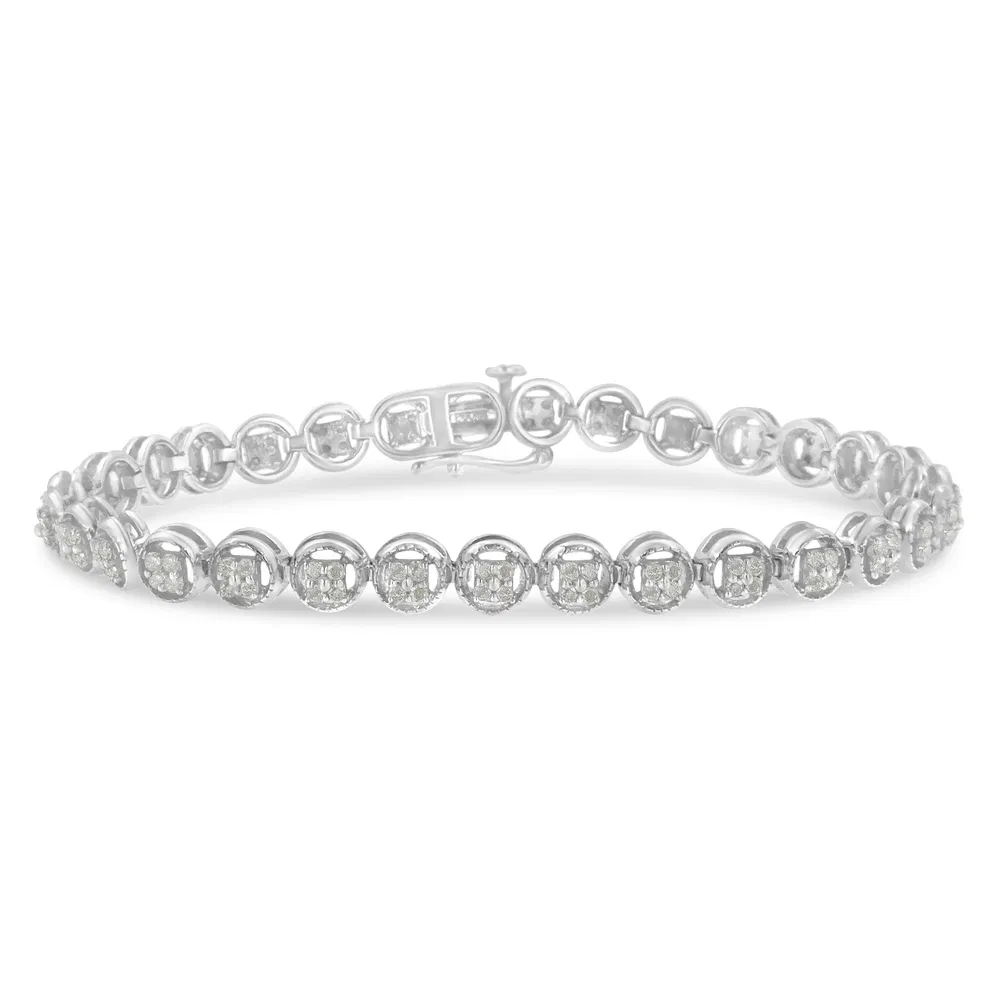 .925 Sterling Silber 1 - 1 / 3 Cttw Diamant 7