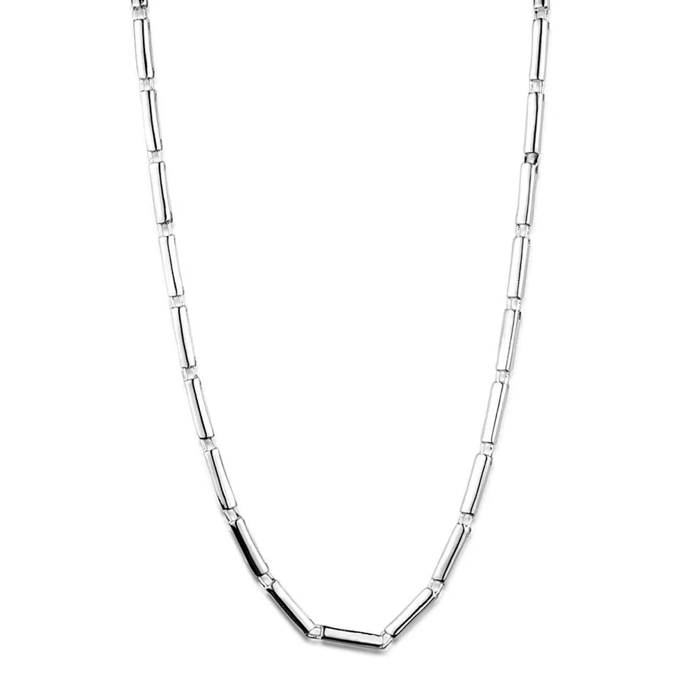 LOS875 - Silber 925 Sterling Silber Halskette ohne Stein