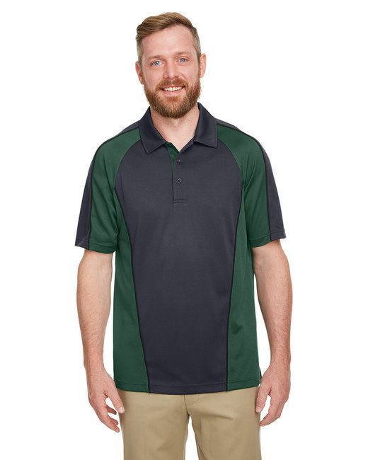 Men 's Advantage Snag Protection Plus IL Colorblock Polo - BLK / RED / D CHRC - S