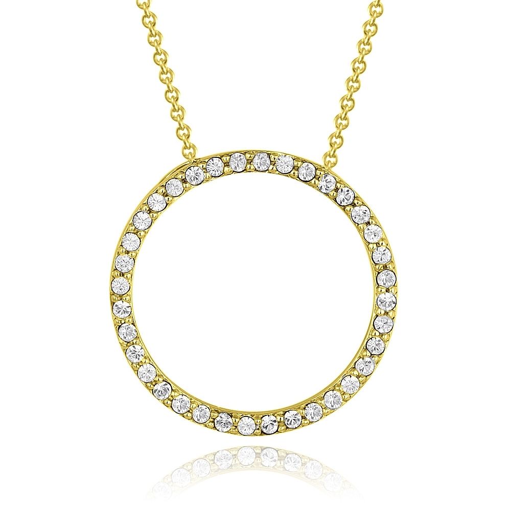 Gold Tone Swarovski Elemente Ewigkeit Kette