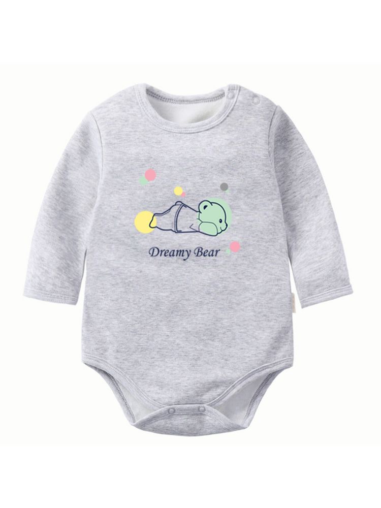 Fleece Verdickten Baby Jumpsuit für Herbst und Winter Wärme