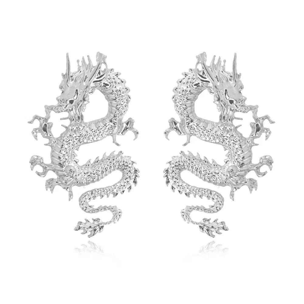 Individualisierte Gothic Cool Oil Dragon Ohrringe
