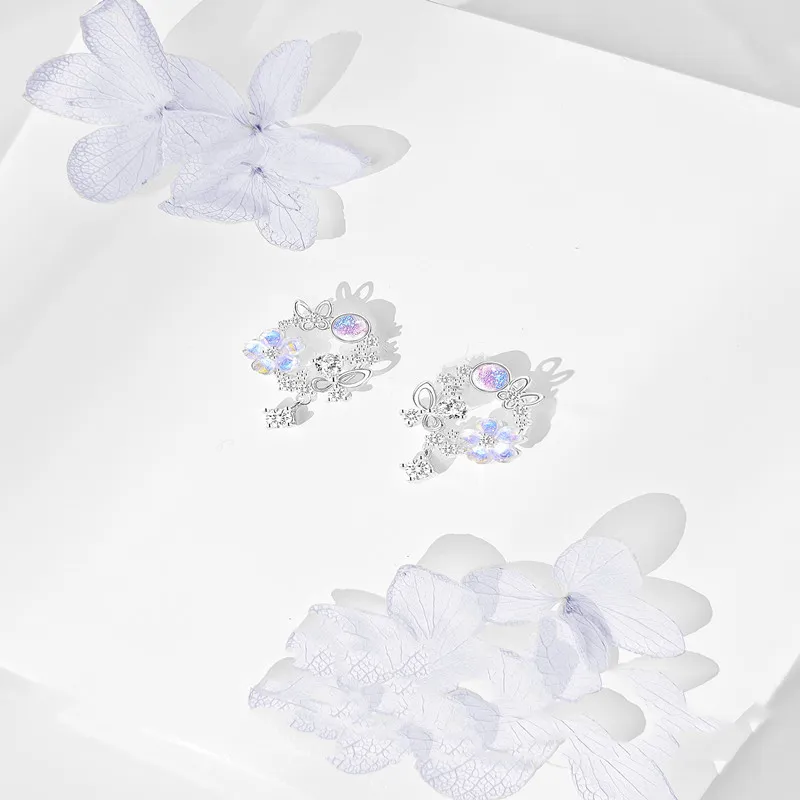 Sterling Silber Licht Luxus und kleine Design High-Grade - Ohrringe
