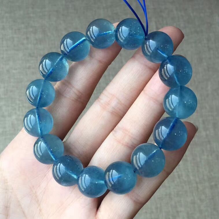 Natürliche brasilianische Kristall Aquamarine Armband für Frauen
