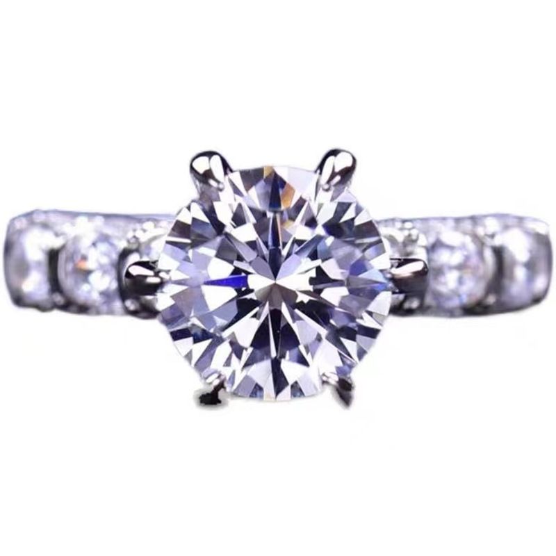 Temperament Mode Gelbe Farbe Moissant Diamant Ring