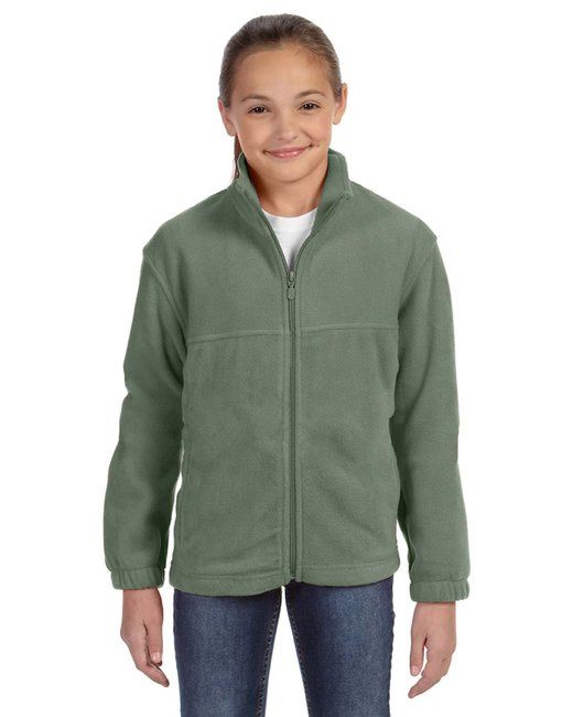 Jugend 8 oz. Full-Zip Fleece - SAFETY Yellow - S