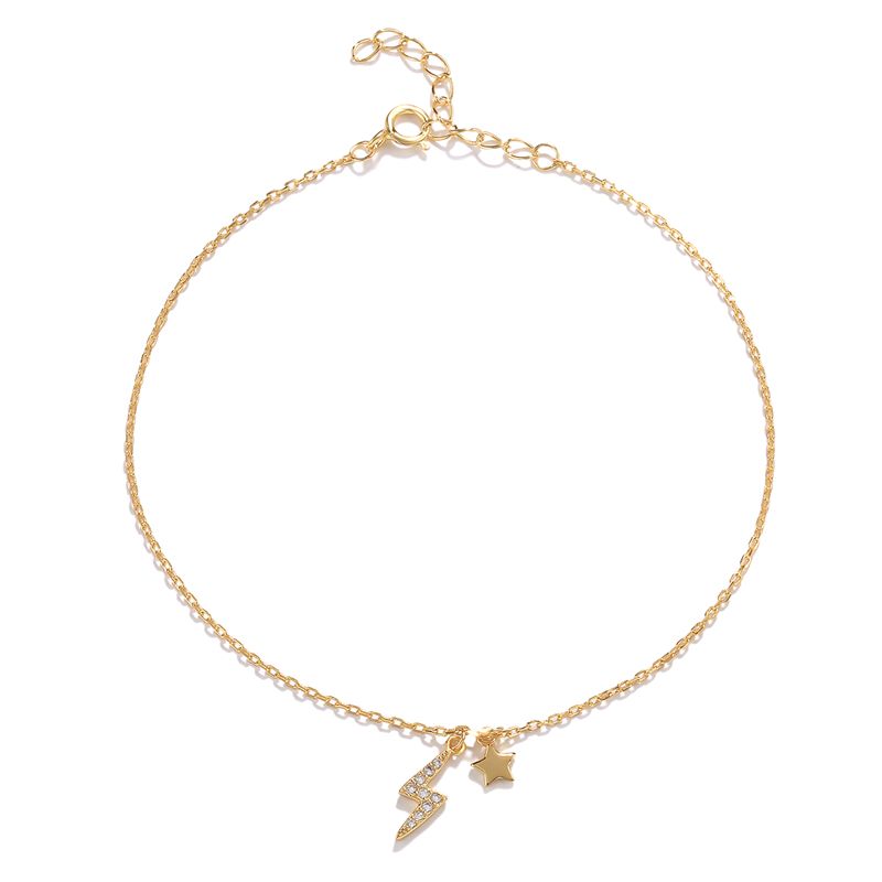 Lightning Diamond Anklets Sterling Silber Mode