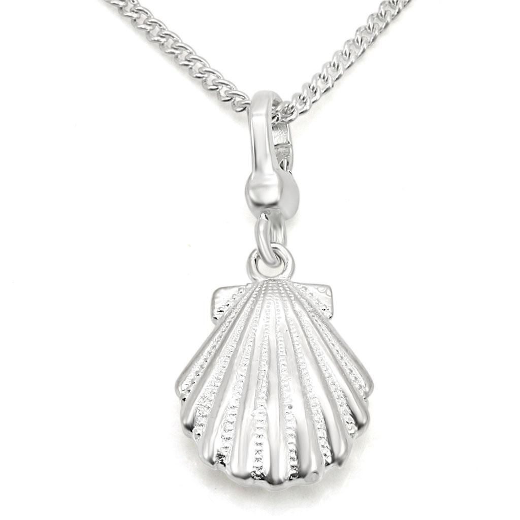 LOS433 - Silber 925 Sterling Silber Kette Anhänger ohne Stein