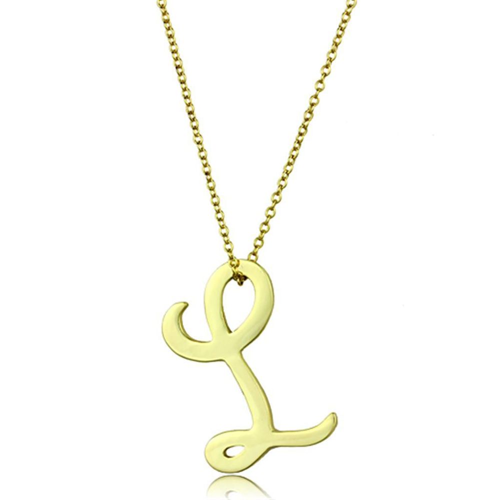 LO3459 - Gold-Messing - Kette-Hänger ohne Stein