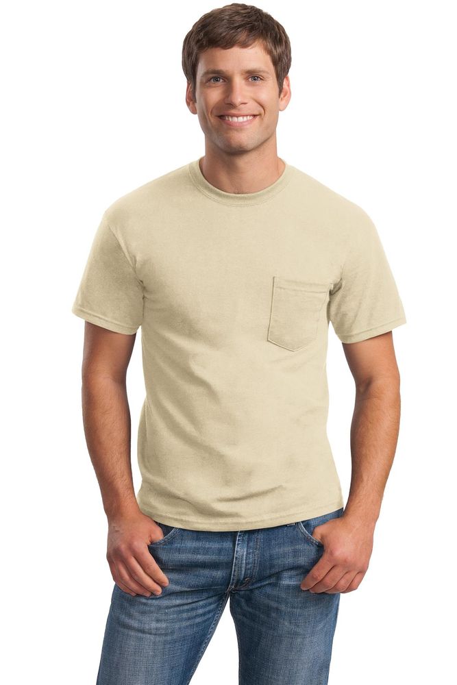 Gildan Ultra Cotton 100% US Cotton T-Shirt mit Tasche 2300