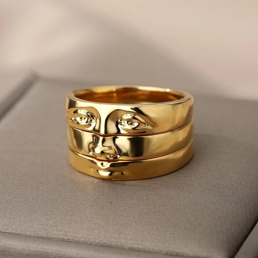 David Augenringe für Frauen Goldplated Vintage Fac