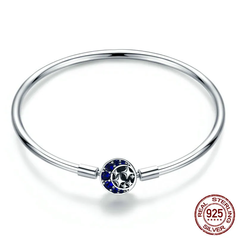 Damen Sterling Silber Geometrisches Star Armband