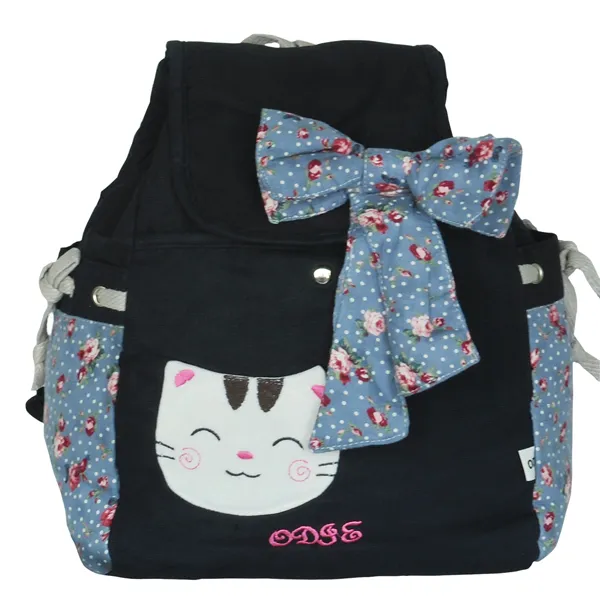 Endless Love Fabric Art School Rucksack Outdoor Daypack