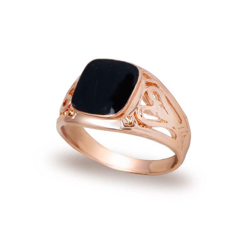 Frauen Mode populär Öl Tropfen Hollow Carved Ring