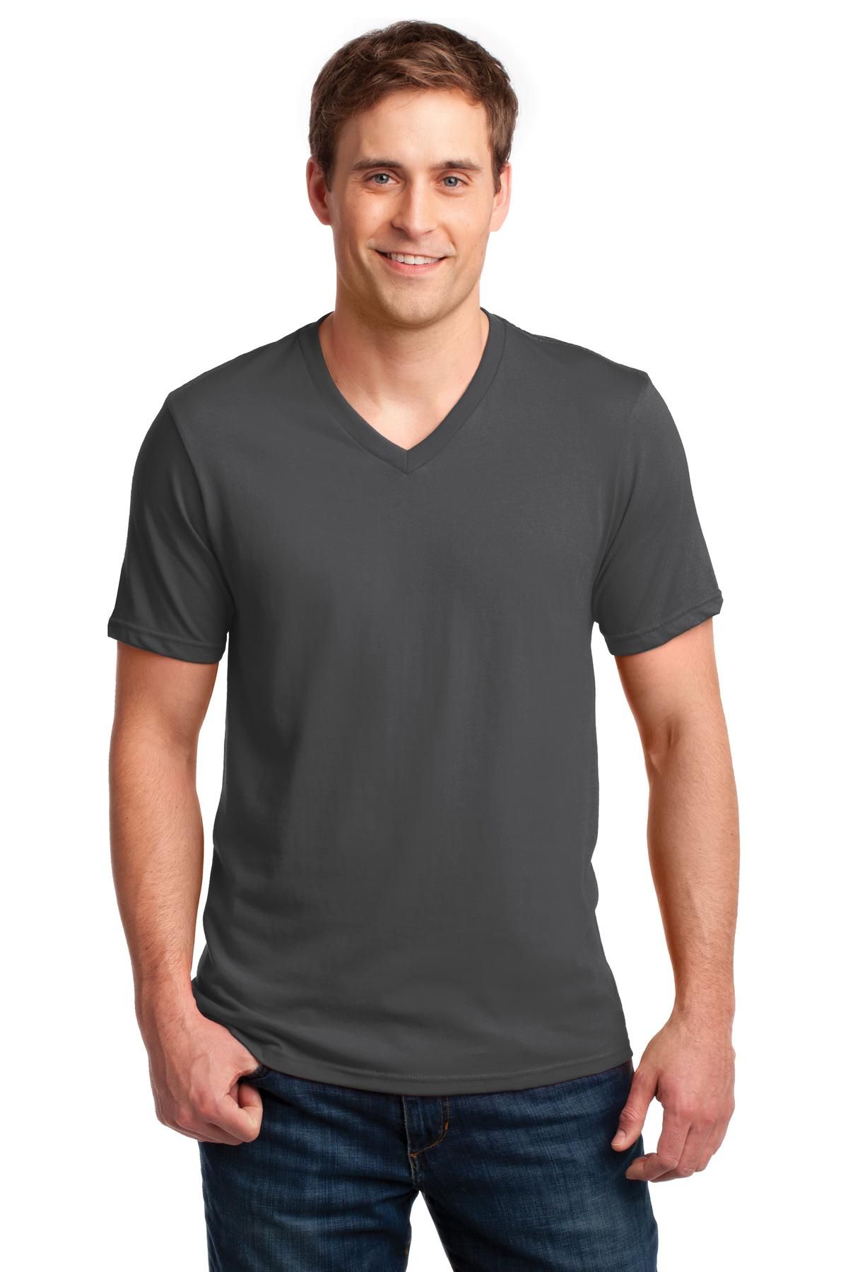 Anvil 100% Combed Ring Spun Cotton V-Neck - T-Shirt 982