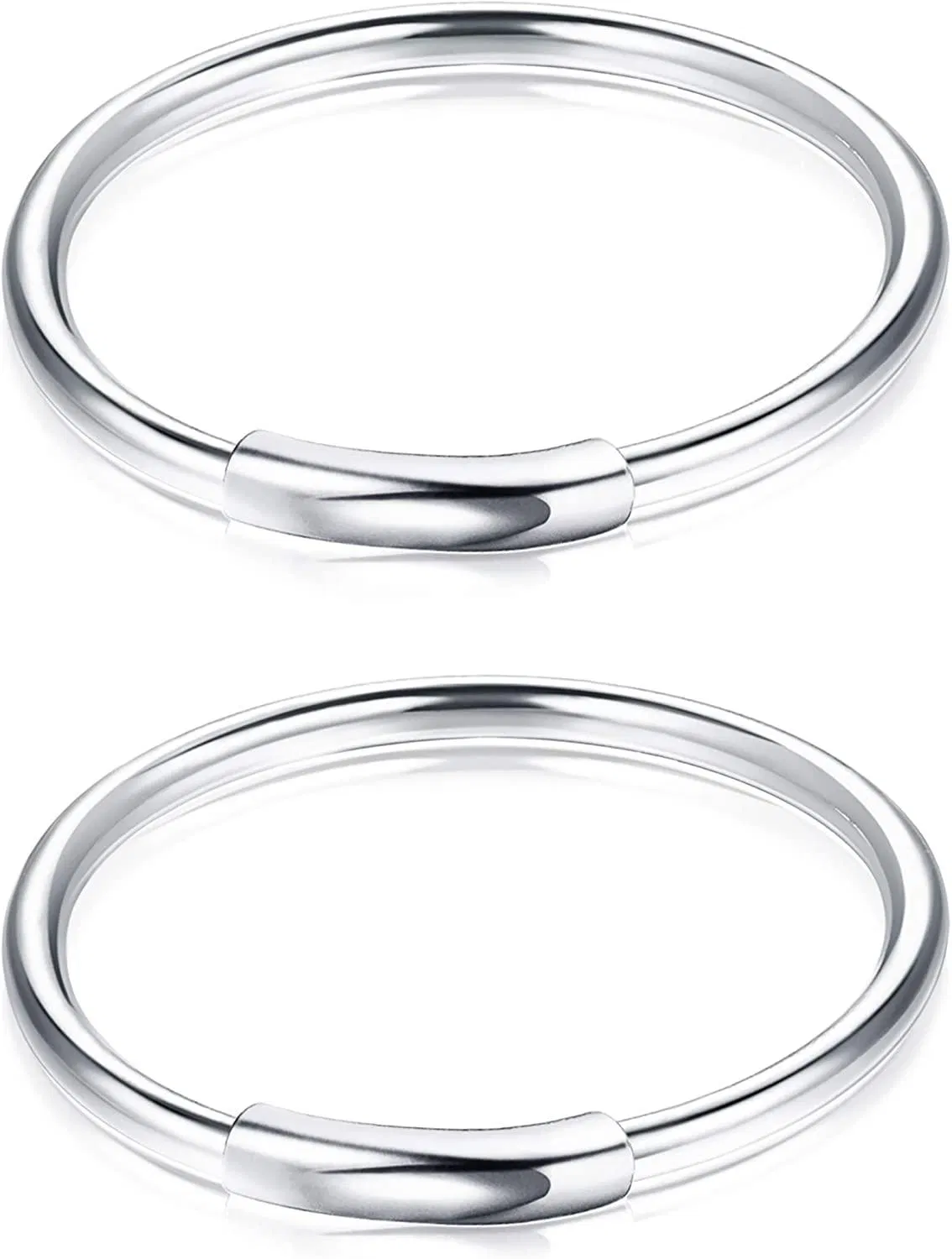 925 Sterling Silber Septum Nasen Ringe Hoop für Frauen Männer 22G winzige Knorpel Hoop Ohrringe Tragus Muscheln Piercing Schmuck hypoallergen