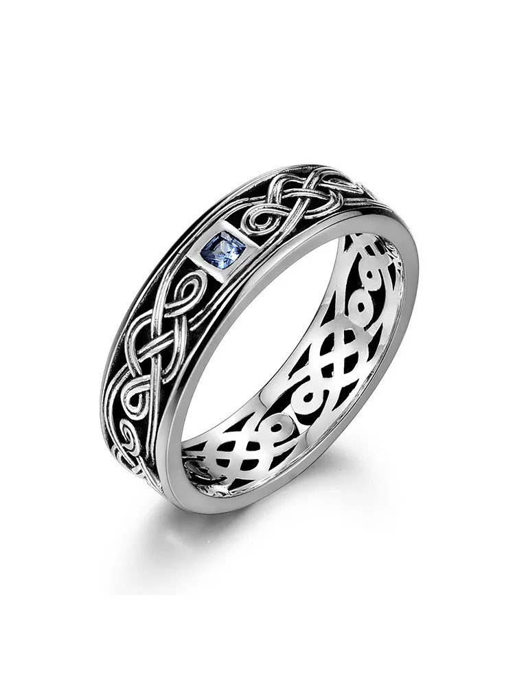 Herren Ring Nische Design Einfach Retro Square