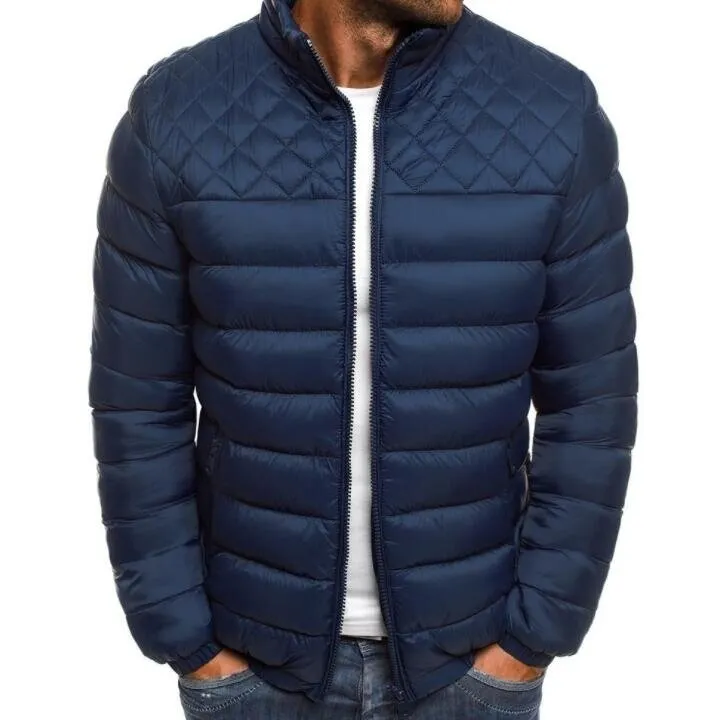 Herren Baumwolljacke Mantel Slim Fit Leichtgewicht