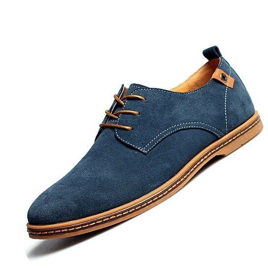 Männer Casual Schuhe Flats Suede Oxfords Leder Schuhe Größe 38 - 48