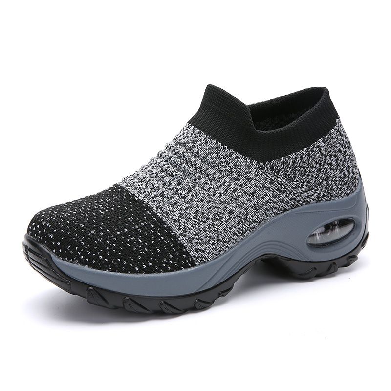 Frauen Mesh Sock Sneakers Slip Plattform Loafers