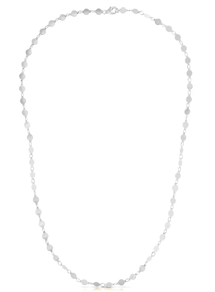 14 - Karat-Gold - Halskette mit polierten Kreisen