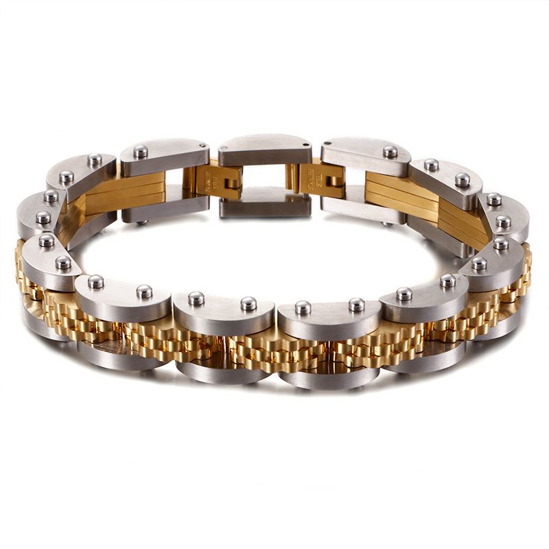 Europäische und amerikanische Straße Edelstahl Männer Armband