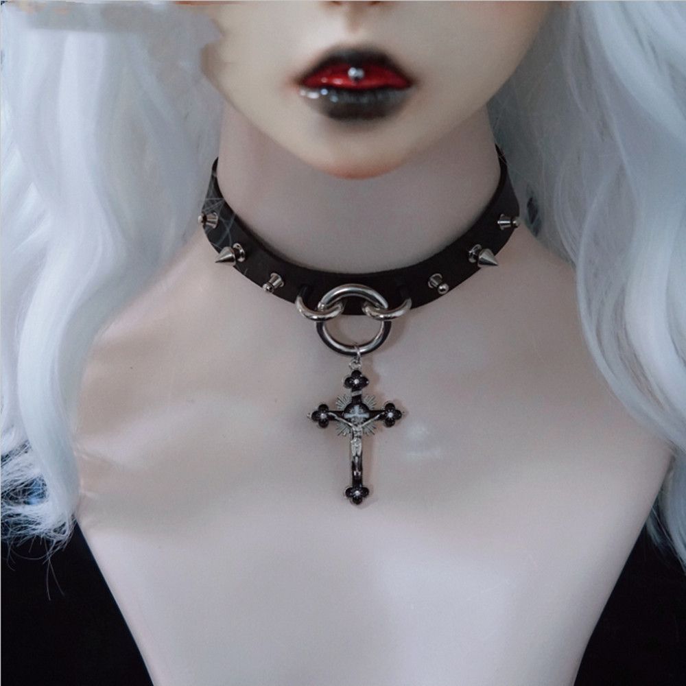 Charm Set Handgemachte Fake Collar Cross Kette