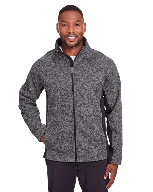 Men 's Constant Full-Zip Sweater Fleece Jacket - BLACK / BLK / RED - S