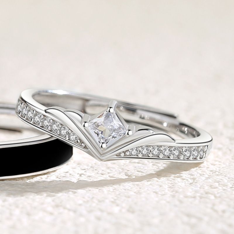 Ritter Prinzessin Paar Ring Europäische und amerikanische Stil Geschichte Ritter Wach Prinzessin Männer und Frauen Paar Ringe