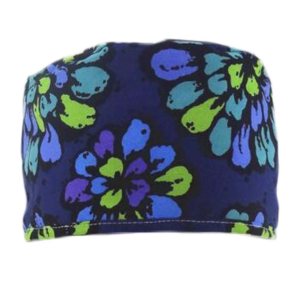 Royal Blue Scrub Cap Männer Frauen Arbeit Cap Einstellbare Baumwolle Krawatte Rücken Scrub Cap Staub Cap für Restaurant Bäckerei, Blumen