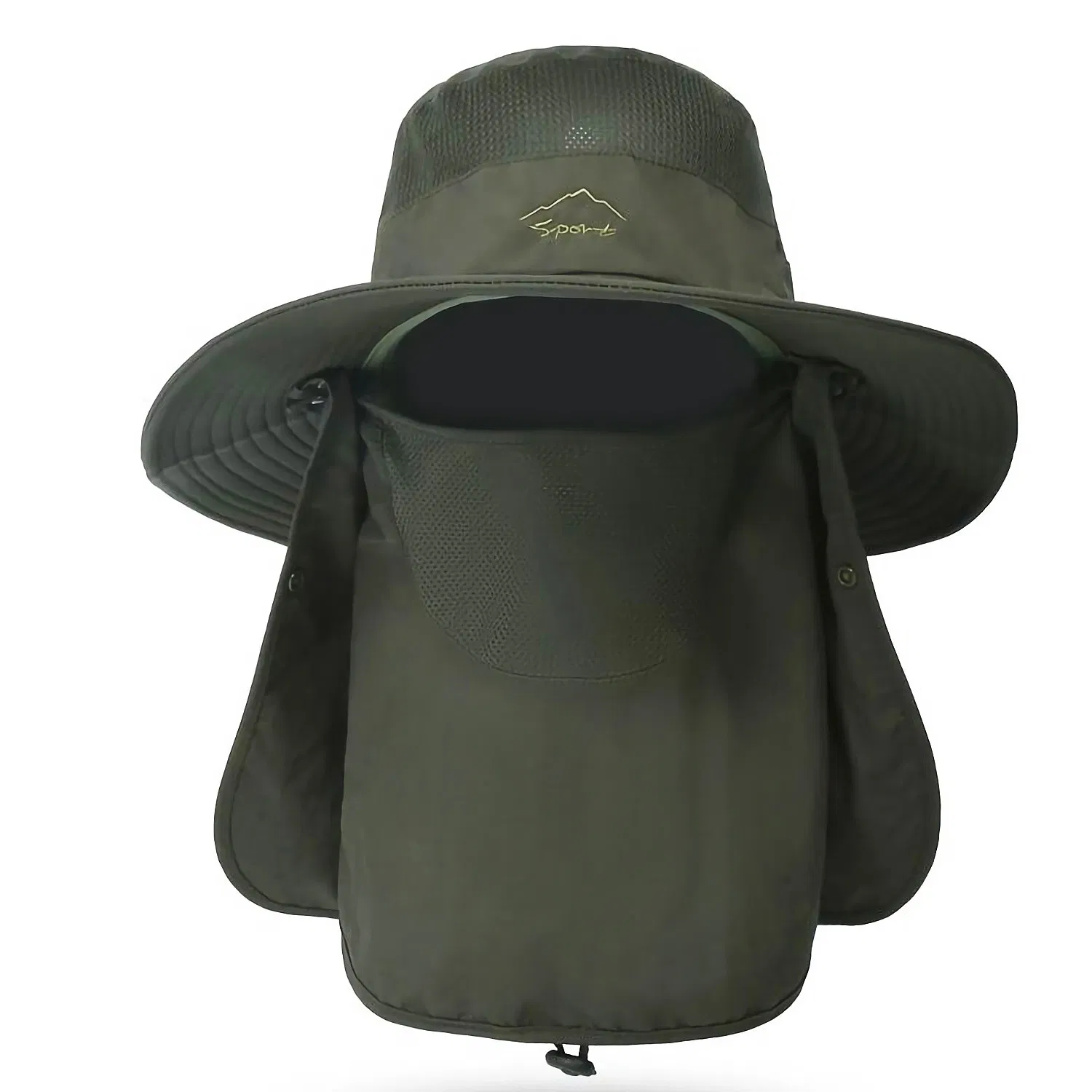 Fishing Bucket Hat Breite Kante Atmungsaktiv Unisex Hut Sonnenlicht-dicht Abnehmbar Nacken Gesicht Fishing Cap Für Angeln Wandern Reisen