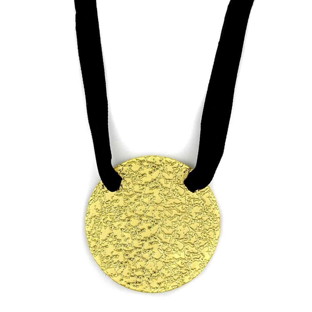 LO3727 - Gold & Brush Brass Chain Anhänger ohne Stein