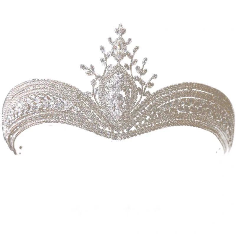 Kopfbedeckung Legierung Diamant-Einlaid Crown Super Flash Hochzeitskleid Krone