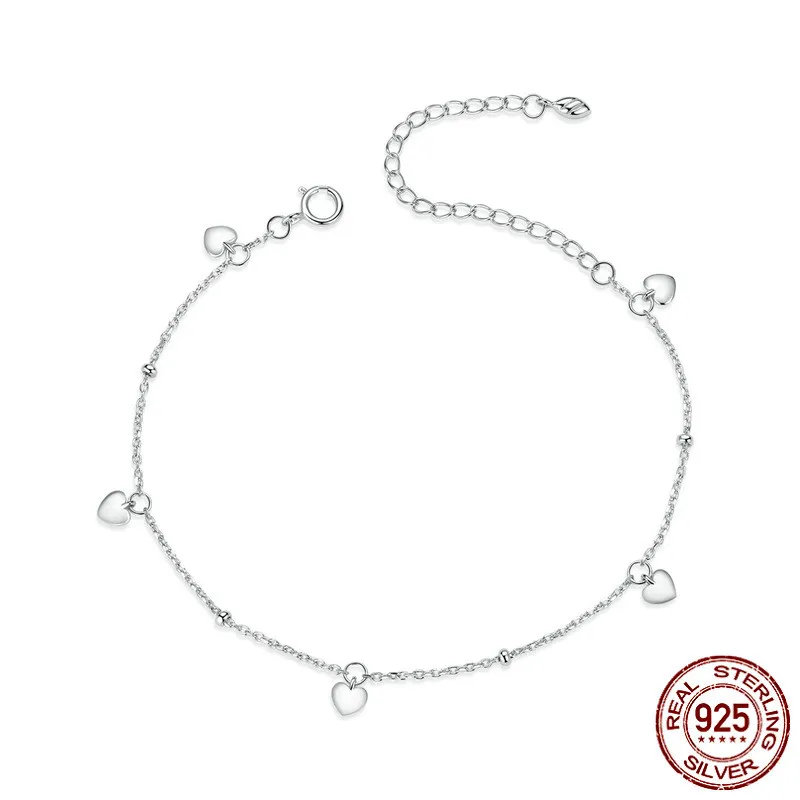 Einfaches Vielseitiges Herz Plated Damen Armband