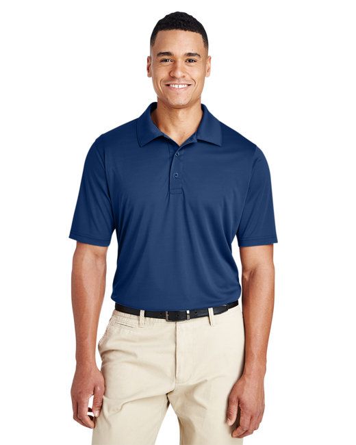 Men 's Tall Zone Performance Polo - BLACK - LT