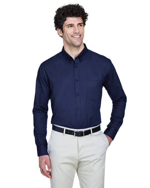 CORE365 88193T Herren High Operate Long-Sleeve Twill Shirt