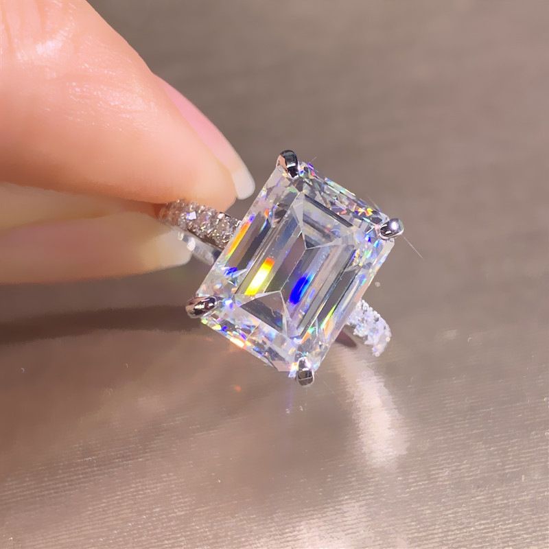 Prinzessin Square Mode Wild Rock Candy Hochzeitsring