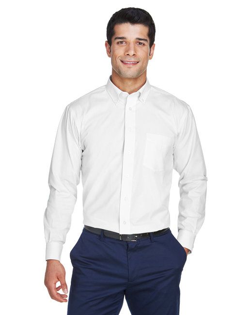 Men 's Crown Woven CollectionTM Solid Oxford - LIGHT BLUE - S