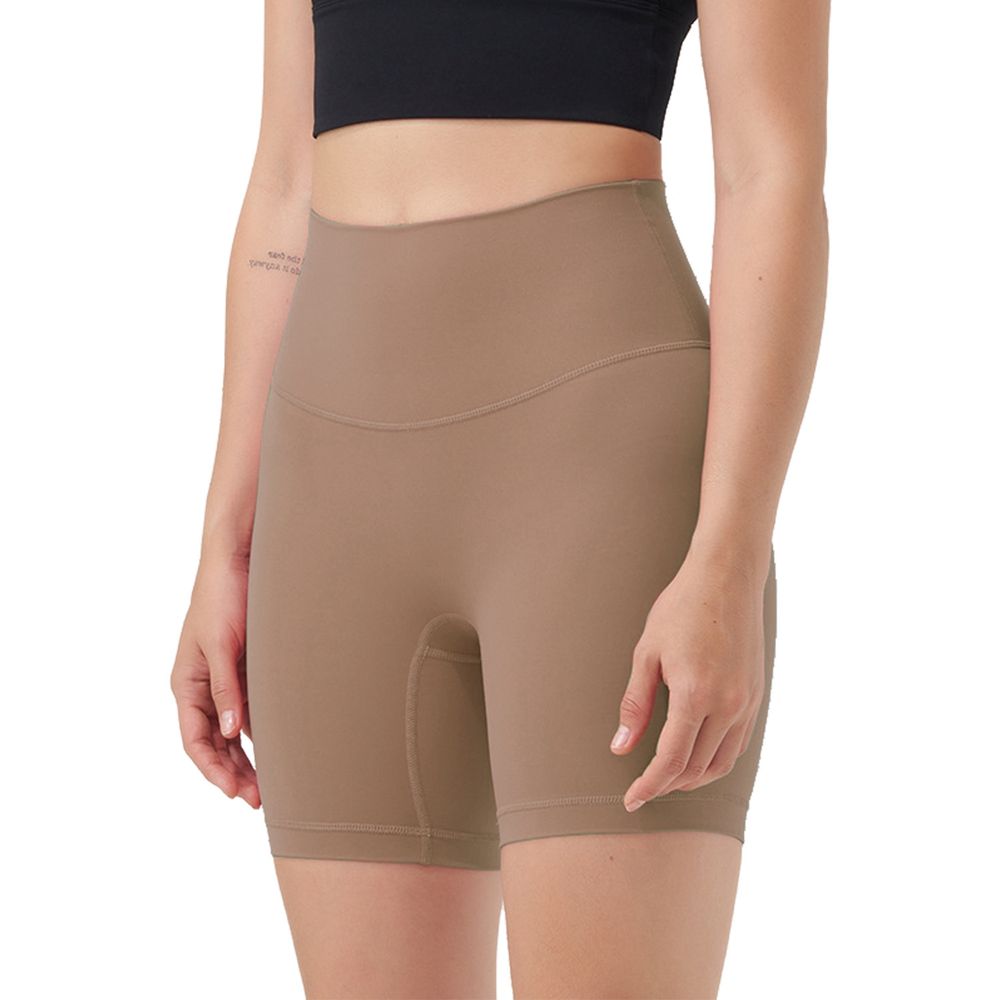 Damen High Waist Biker Shorts Tummy Control Pants Athletic Leggings Spandex Booty Shorts mit 6.3 In Inseam Keine Frontnaht für Training Yoga Laufen Volleyball Tanz