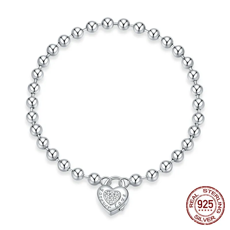 Männer und Frauen Silber vielseitig Charm Perlen Armband