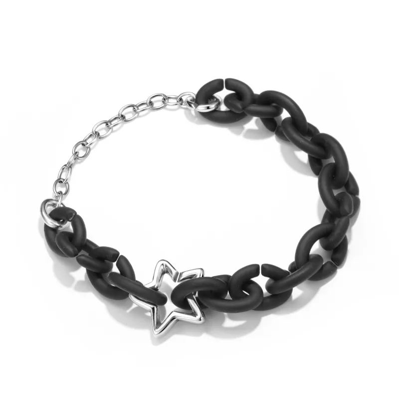 Armband Black Star 925 Sterling Silber Hardware