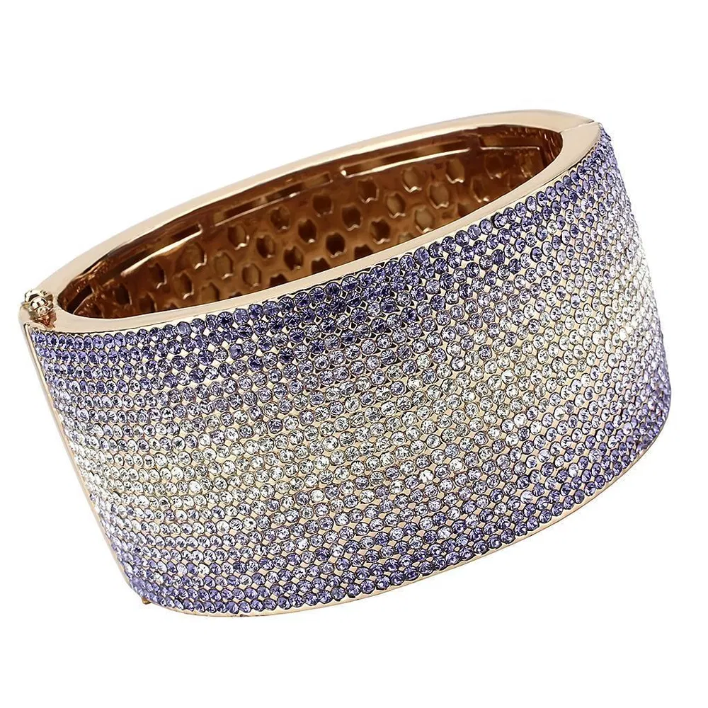 LO4279 - Rose Gold + E-Coating Brass Armband mit Top-Grade - Kristall in mehreren Farben