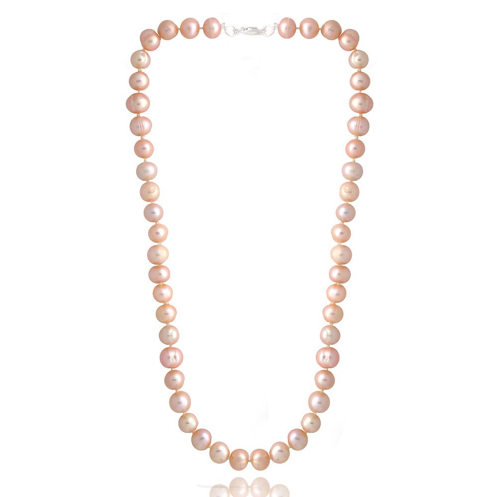 Peach Frischwasser Kultur 8 - 9mm Perlen Halskette, 18