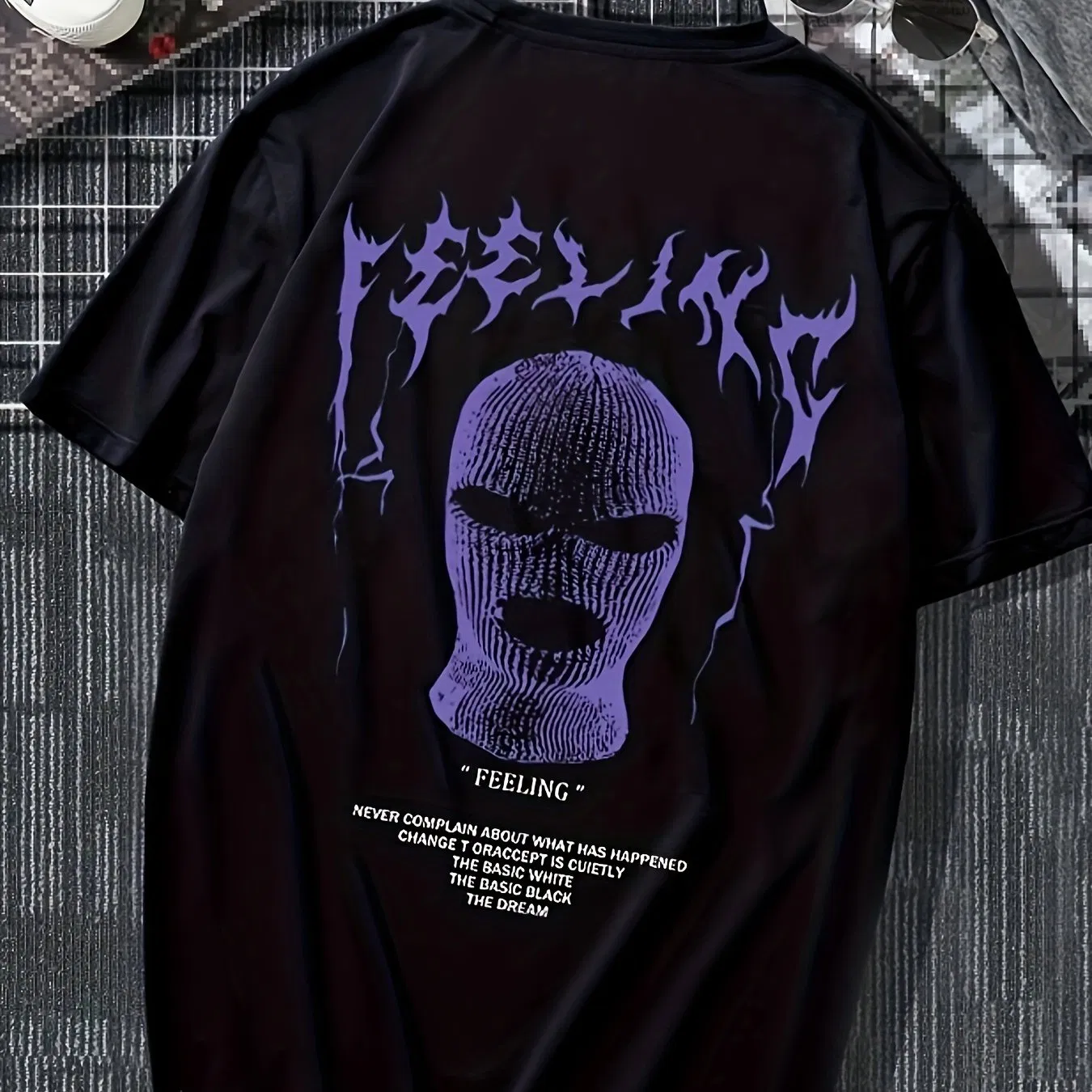 Skull Print Männer Casual Round Neck T-Shirt, modisches Kurzärme T-Shirt, Bequemes Top, Casual Wear, Outdoor Sportswear
