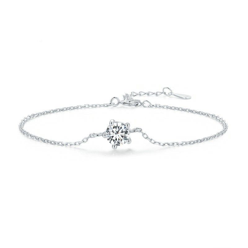 Neues S925 Silber Sparkling Moissanite Armband