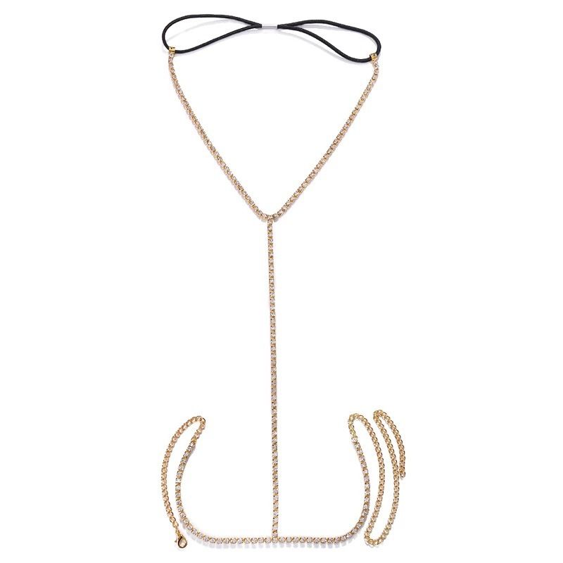 Rhinestone Beinkette Körperkette Schmuck Simple