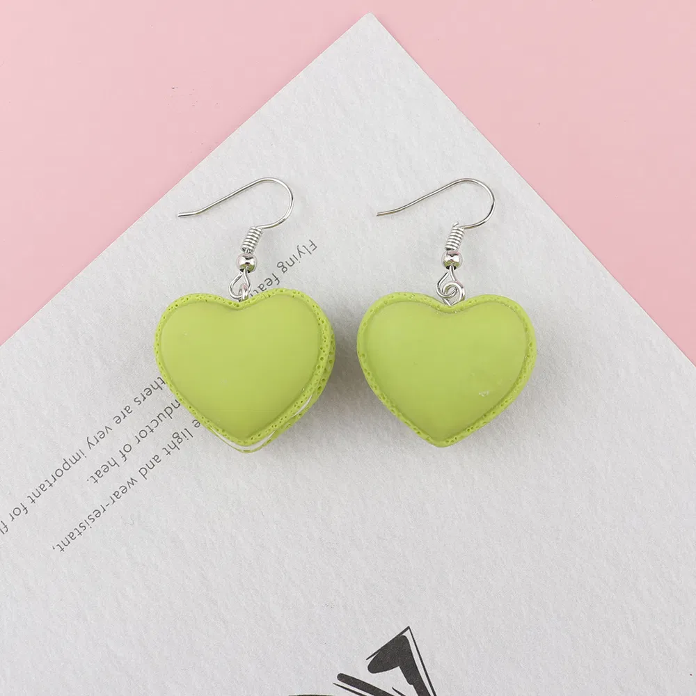 Kreative süße Simulation dreidimensionale Liebe Macaron Ohrringe