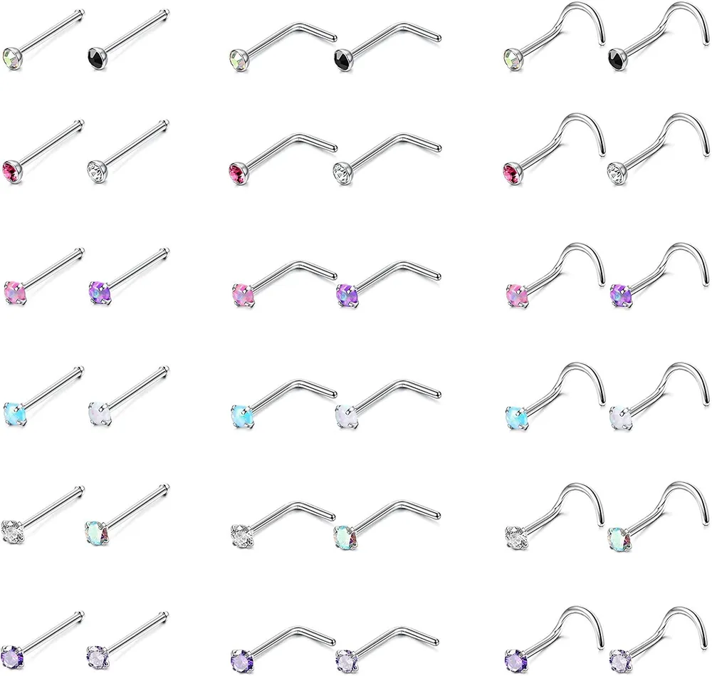 Edelstahl Nasen Studs Ringe Piercing Pin Body Jewelry