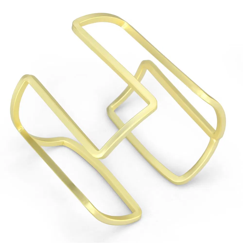 LO4229 Matte Gold Brass Armband mit No Stone in No Stone